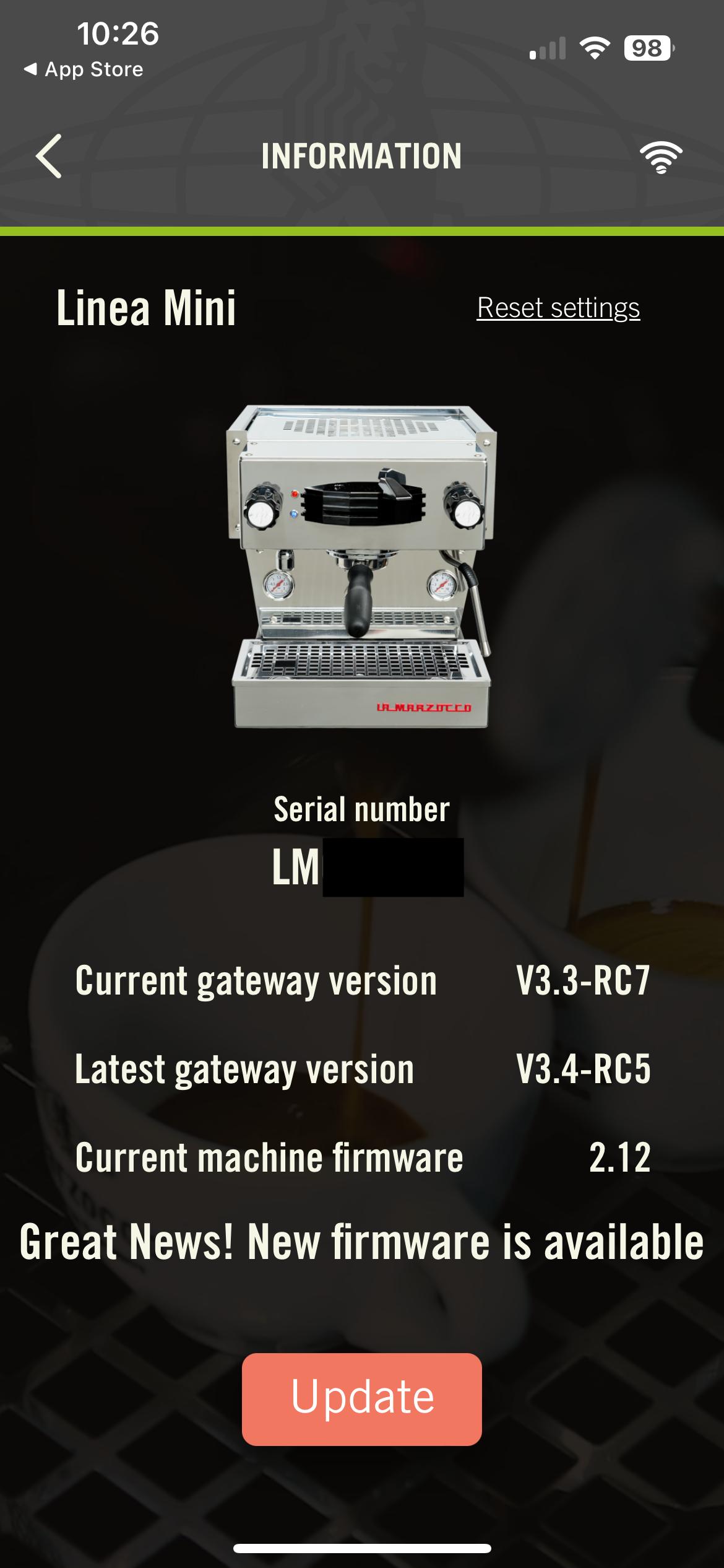 Linea Mini Gateway firmware updated to V3.4-RC5