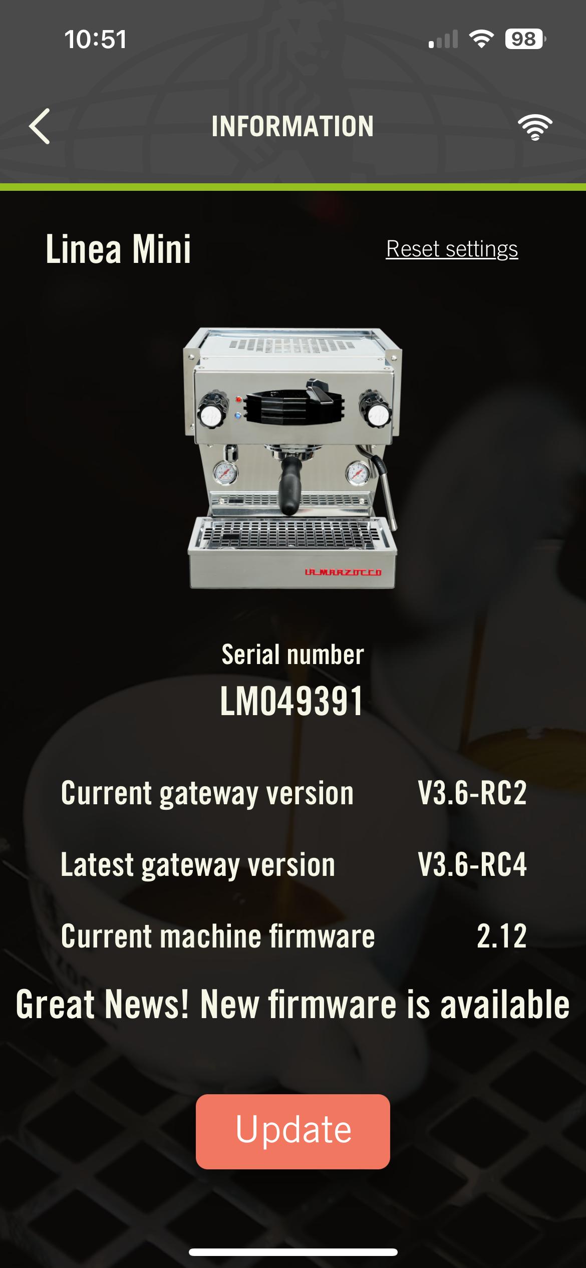 Another Linea Mini firmware update (V3.6-RC4)